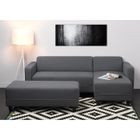  FIRR Canapé d'Angle réversible + Banc Gris