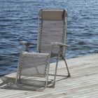  BASIC Chaise longue pliable grise