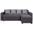  BRIXTON Canapé Convertible d'Angle droit Gris