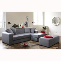CANAPE - SOFA - BANQUETTE SLEEMY Canapé d'angle réversible + banc gris