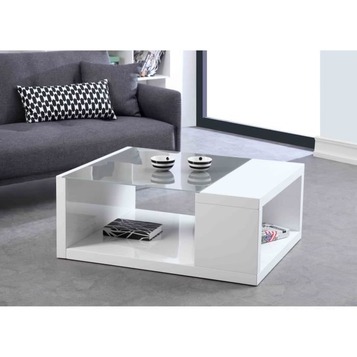 table basse verre 50 x 100