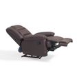 FAUTEUIL  Fauteuil de relaxation Marron Foncé en PU