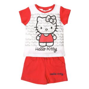 Ensemble de vêtements HELLO KITTY Ensemble Fille Rouge
