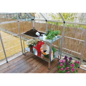 TABLE DE REMPOTAGE CHALET JARDIN - Table réversible pour serre TABLE DE REMPOTAGE CHALET JARDIN - Table réversible pour serre