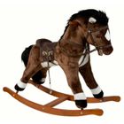 JOUET À BASCULE Cheval à Bascule 78 cm Marron + son