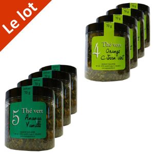 THÉ Thé Vert Orange/Citron (x4) + Ananas/Vanille (x4) THÉ Thé Vert Orange/Citron (x4) + Ananas/Vanille (x4)