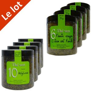 THÉ Thé Vert FR/Cit Vert/Vanille (x4) + Réglisse (x4) THÉ Thé Vert FR/Cit Vert/Vanille (x4) + Réglisse (x4)