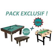 BILLARD Billard à Plateau Falcone +BabyFoot Calcio Offert