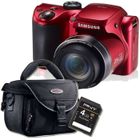  SAMSUNG WB100  Bridge rouge + Etui + Carte SD 4 Go