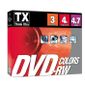 CD - DVD - BLU-RAY VIERGE POUR PC TX Pack de 3 DVD-RW 4x Couleurs