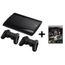 PLAYSTATION 3 PS3 12 GO NOIRE + 2 DUAL SHOCK + INJUSTICE