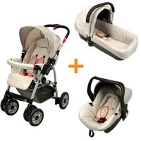 POUSSETTE-CHASSIS POUSSETTE BAMBISOL Trio Illico Safari