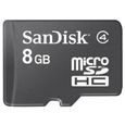 CARTE MEMOIRE SANDISK MicroSD 8 Go