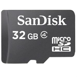 CARTE MÉMOIRE SanDisk microSD 32 Go - Classe 4 CARTE MÉMOIRE SanDisk microSD 32 Go - Classe 4