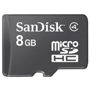 CARTE MÉMOIRE SanDisk microSD 8 Go - Classe 4 CARTE MÉMOIRE SanDisk microSD 8 Go - Classe 4