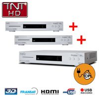 RECEPTEUR TV-TNT Pack 3 TV Terminaux Satellite Fransat HD