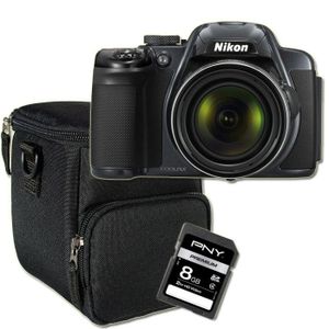 PACK APPAREIL BRIDGE NIKON P520 Bridge Silver + Etui + Carte SD 8 Go PACK APPAREIL BRIDGE NIKON P520 Bridge Silver + Etui + Carte SD 8 Go