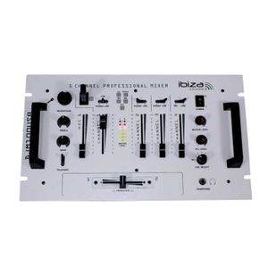 AMPLIFICATEUR IBIZA DJ M100 USB W Table de mixage