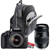 CANON 1200D + 18-55 + 70-300 + Sac + 8 Go CANON 1200D + 18-55 + 70-300 + Sac + 8 Go