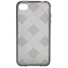 HOUSSE / ETUI / COQUE / FACADE / BIJOUX DE PORTABLE ENJOY Coque silicone iPhone 4/4S Echec Noir