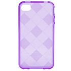 HOUSSE / ETUI / COQUE / FACADE / BIJOUX DE PORTABLE ENJOY Coque silicone iPhone 4/4S  Echec Violet
