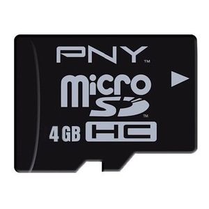 CARTE MEMOIRE PNY MicroSD 4 Go CARTE MEMOIRE PNY MicroSD 4 Go