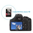 REFLEX Pack CANON EOS 550D + EF-S 18-55mm + SD 8Go