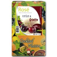 Cocktail Plaisirs Rosé Cerise BiB 3L. Cocktail Plaisirs Rosé Cerise BiB 3L.