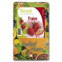 Cocktail Plaisirs Rosé Fraise BiB 3L. Cocktail Plaisirs Rosé Fraise BiB 3L.
