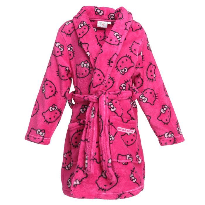 HELLO KITTY Robe de Chambre Enfant Fille Rose foncé - Achat / Vente