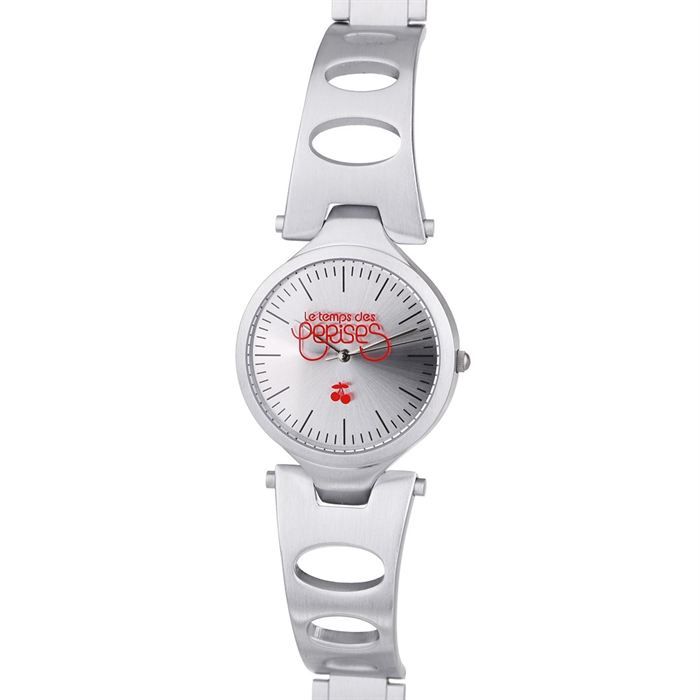 montre femme le temps des cerises rouge