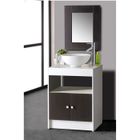 ENSEMBLE MEUBLES DE SALLE DE BAIN  SASNA Kit Salle de Bain avec Miroir