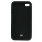 HOUSSE - CHAUSSETTE T'NB Housse silicone Noire pour iPhone 4 + protect