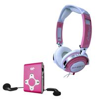 CASQUE / ECOUTEUR ON-EARZ Lollipop 02 Pink + Lecteur MP3