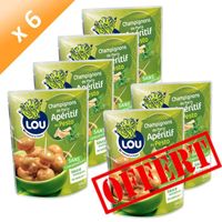 BISCUITS APÉRITIF LOU - 4 sachets champignons pesto + 2 gratuits