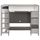 TWEET Lit mezzanine enfant décor blanc et gris omb
