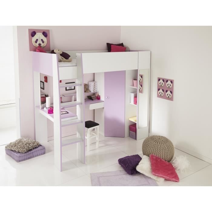 Lit mezzanine avec bureau achat / vente lit mezzanine avec ...