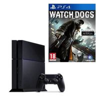 Console PS4 500 Go Noire + Watch Dogs Jeu PS4 Console PS4 500 Go Noire + Watch Dogs Jeu PS4
