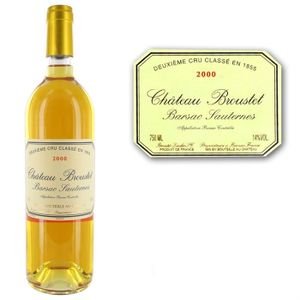 VIN BLANC Château Broustet GCC Sauternes 2000 x1 VIN BLANC Château Broustet GCC Sauternes 2000 x1