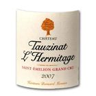 VIN ROUGE Château Tauzinat L'Hermitage St Emilion Gd Cru 07