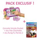  Pack Exclusif ! Console Mobigo Rose + 2 Jeux