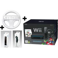 CONSOLES Wii NOIRE MARIO KART 2 JOUEURS