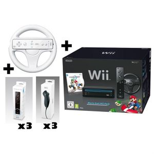 WII Wii NOIRE MARIO KART 4 JOUEURS