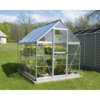 SERRE DE JARDINAGE Serre nature argent 86