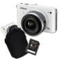 HYBRIDE NIKON J3 Hybride 10-30mm + Etui + Carte SD 4Go