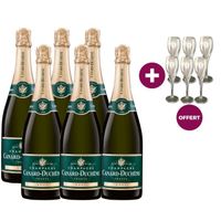CHAMPAGNE 6 Canard Duchêne Authentic + 6 flûtes OFFERTES CHAMPAGNE 6 Canard Duchêne Authentic + 6 flûtes OFFERTES