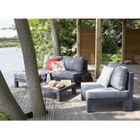  NEVADA Salon jardin aspect rotin tressé anthracite