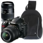 APPAREIL PHOTO RÉFLEX NIKON D3100 + 18-55mm + 70-300mm + Sac à dos T'nB