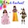 DEGUISEMENT-PANOPLIE Pack Carnaval 3 Déguisements Fille 5-6 ans