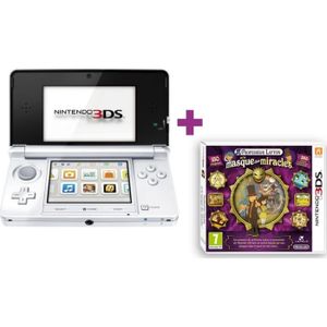 DS 3DS BLANC ARCTIQUE+ PROFESSEUR LAYTON ET LE MASQUE